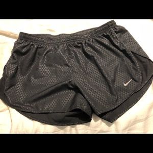 Black Black Nike Running Shorts